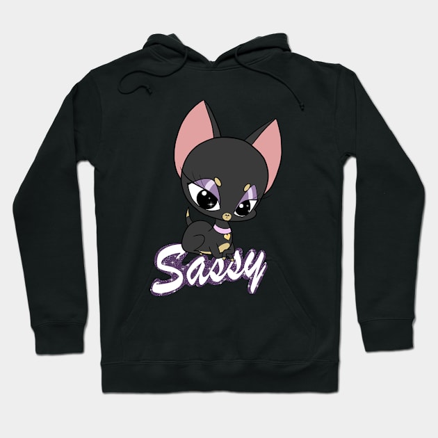 Sassy Chihuahua Hoodie by Ms.Tiny